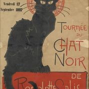 Théophile-Alexandre Steinlen: Tournée du Chat noir, 1896, Farblithographie, 140 x 100cm, Musée d'Ixelles, Brüssel 